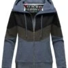Navahoo Sudadera Con Cremallera - Dusty Blue Melange