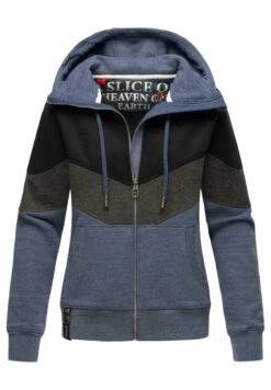 Navahoo Sudadera Con Cremallera - Dusty Blue Melange